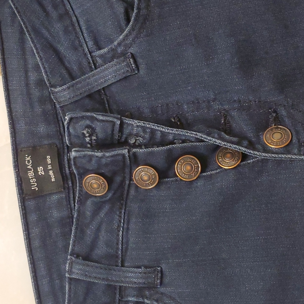 Super confortable Just Black Navy Jeans size 25 - Picture 2 of 6